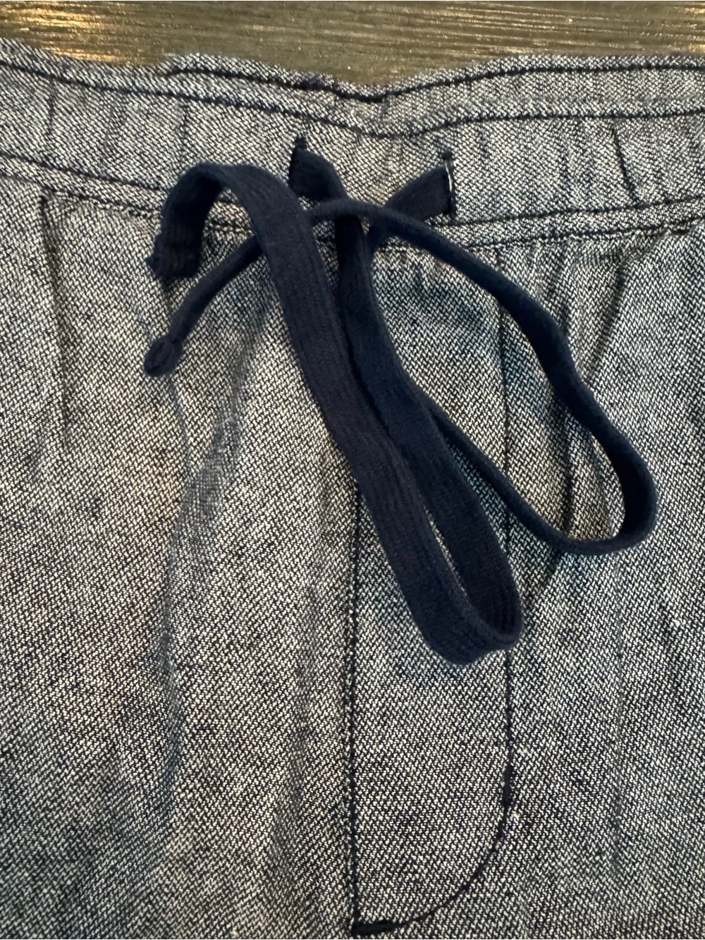 Banana Republic M Tall NWT Gray/Navy drawstring shorts